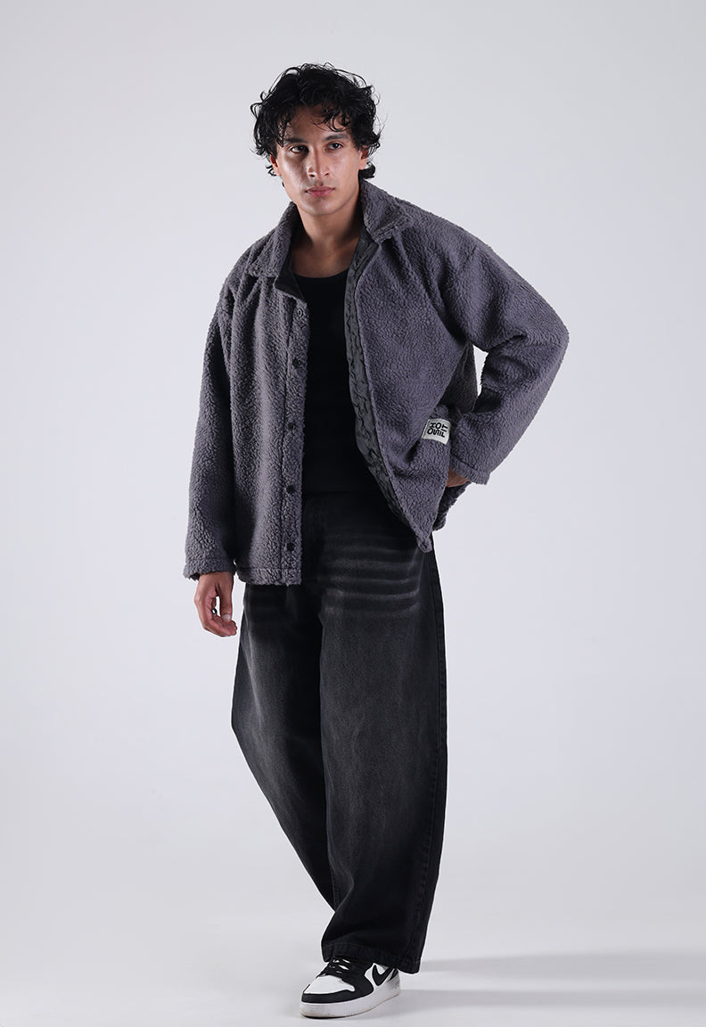 Essential Sherpa Jacket — Grey