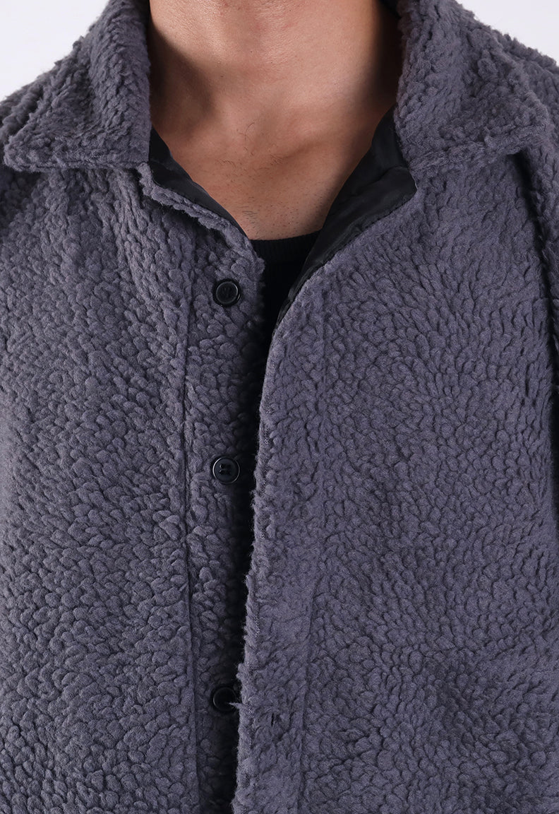 Essential Sherpa Jacket — Grey