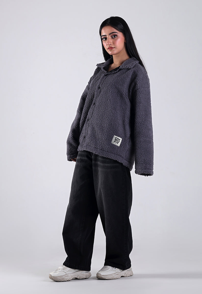 Essential Sherpa Jacket — Grey