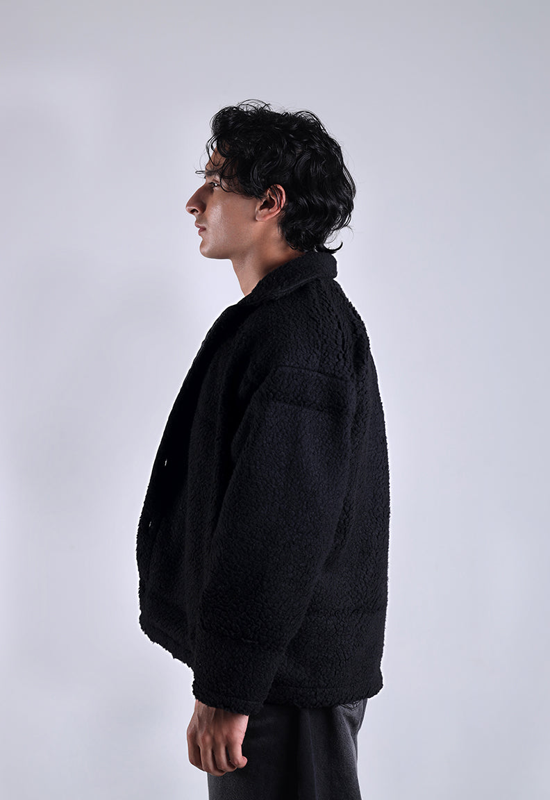 Essential Sherpa Jacket — Black
