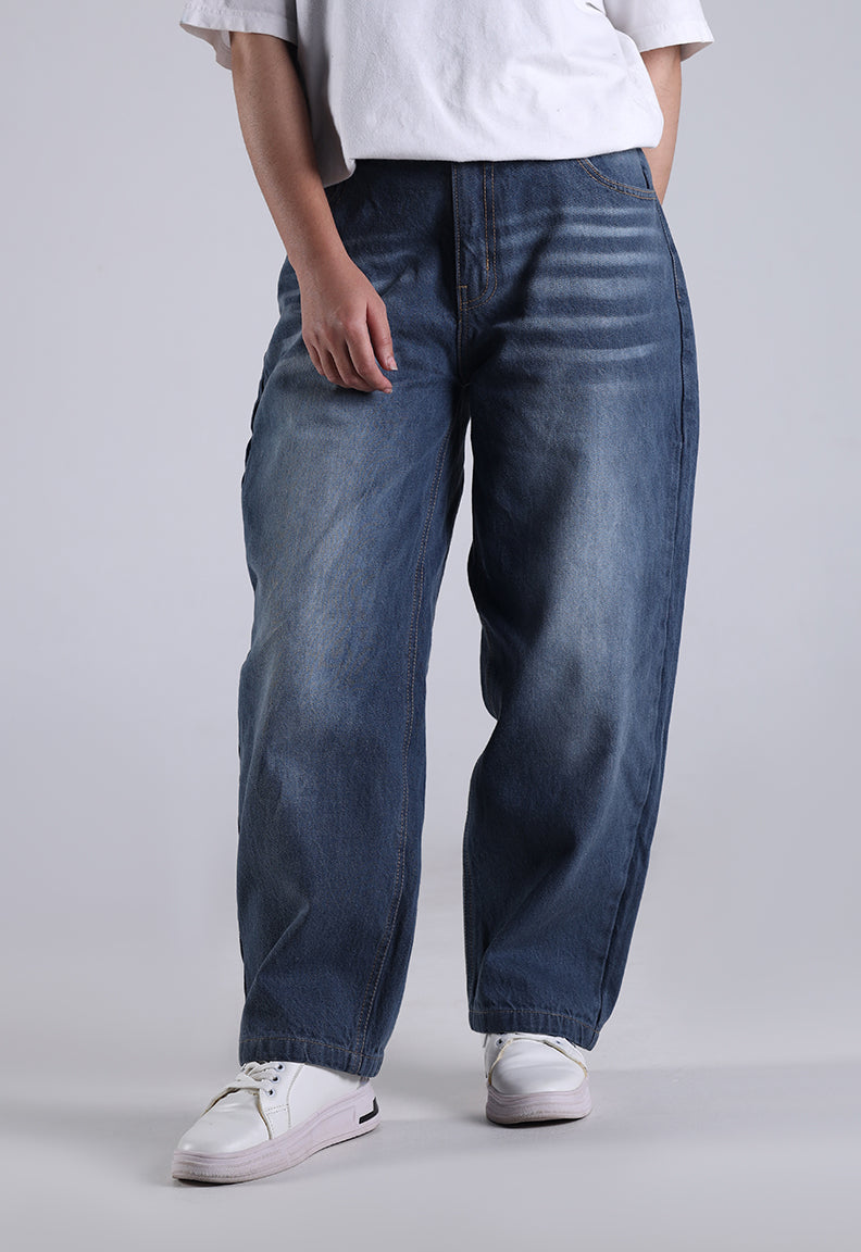 Baggy Jeans – Mid Blue