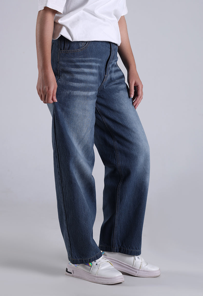 Baggy Jeans – Mid Blue