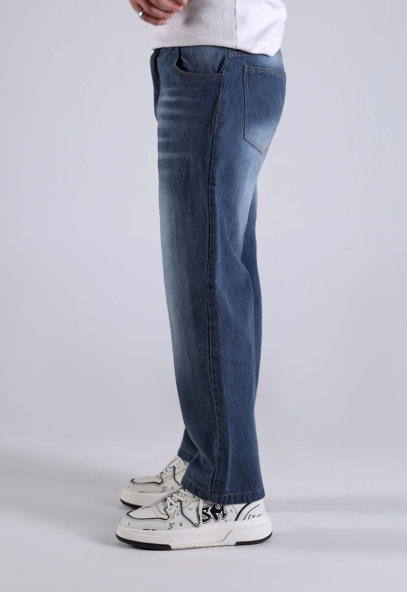 Baggy Jeans – Mid Blue