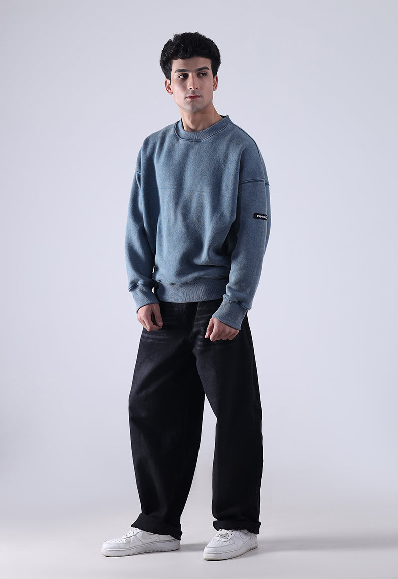 Blue Washed Sweatshirt
