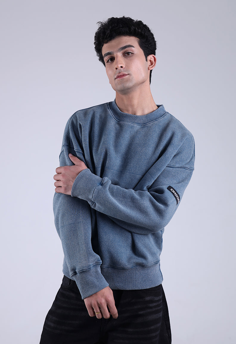 Blue Washed Sweatshirt