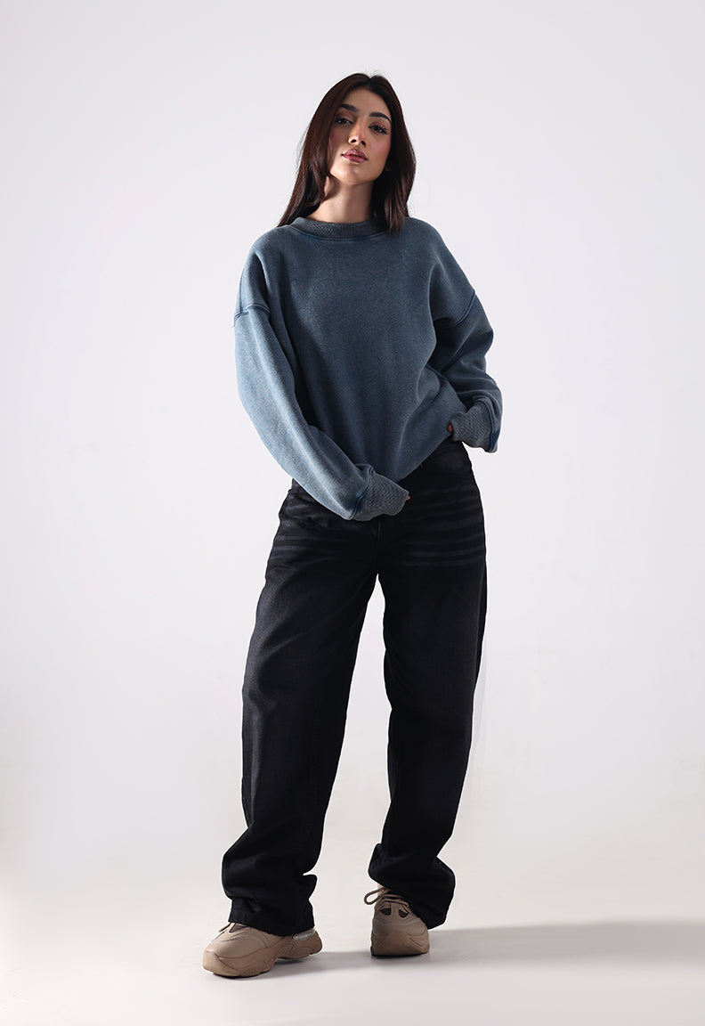Blue Washed Sweatshirt
