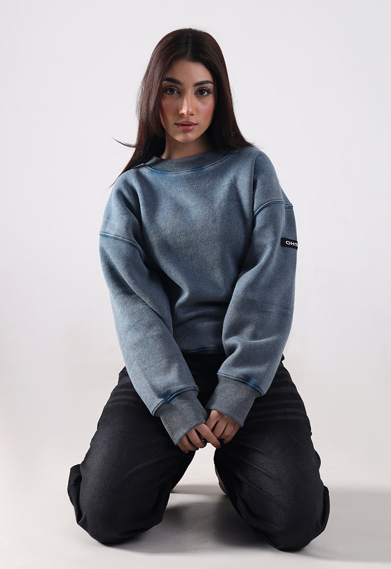 Blue Washed Sweatshirt