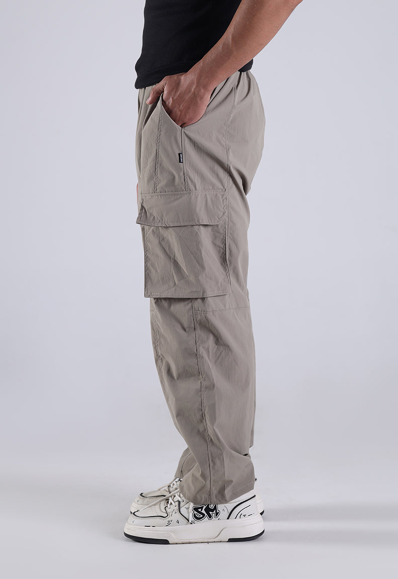 Baggy Street Cargo Trousers – Light Khaki