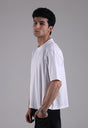 White Cropped Tee