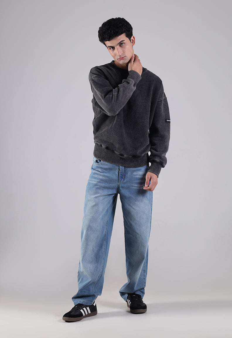 Black Washed Sweatshirt