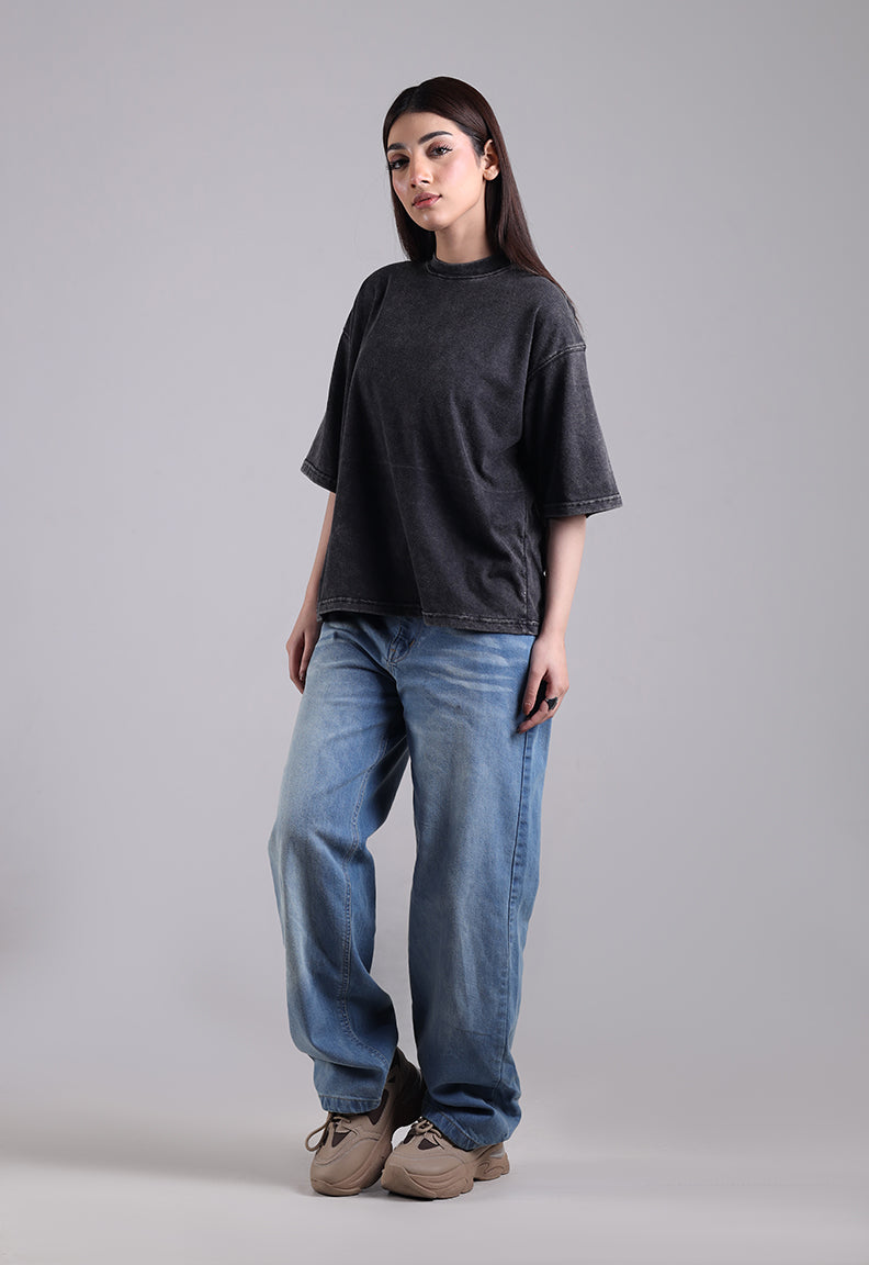 Washed Black Tee