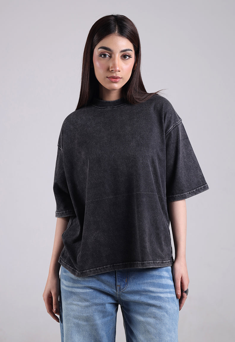 Washed Black Tee