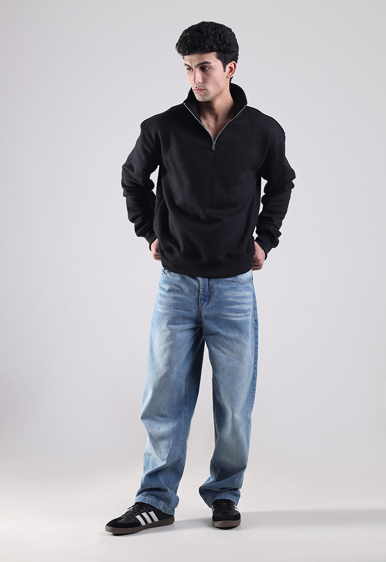 Essential Quarter Zip (Black)