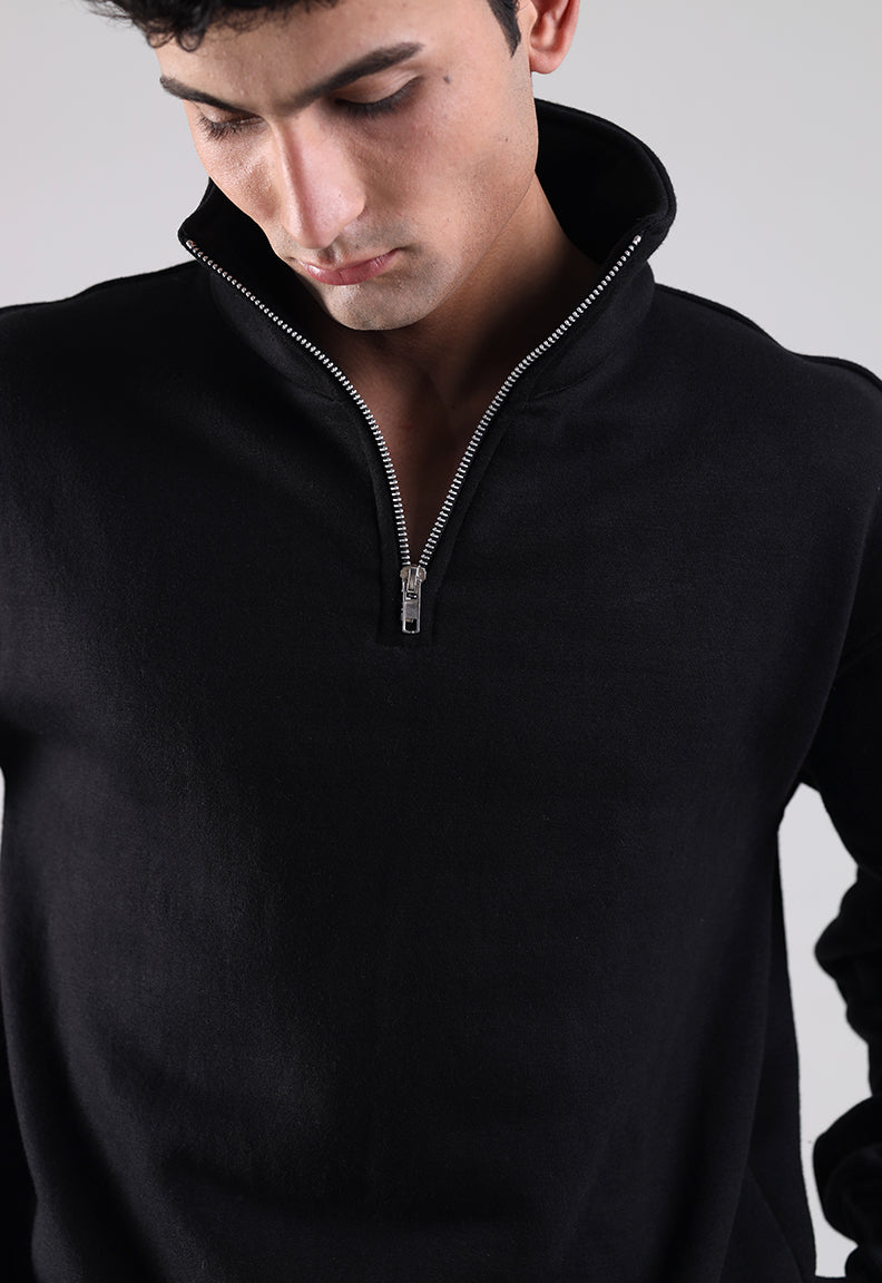 Essential Quarter Zip (Black)