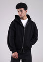 Essential Zip Hood (Black)