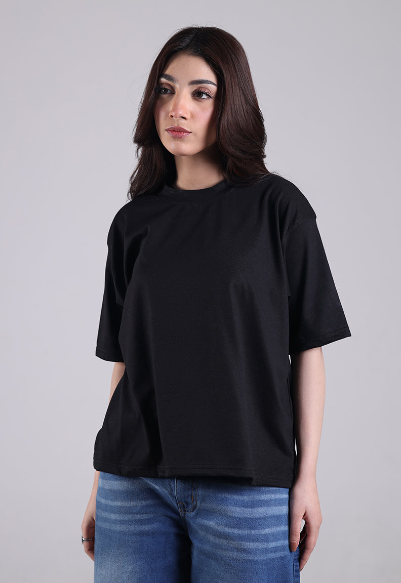 Black Cropped Tee