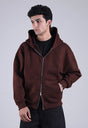 Essential Zip Hood (Brown)