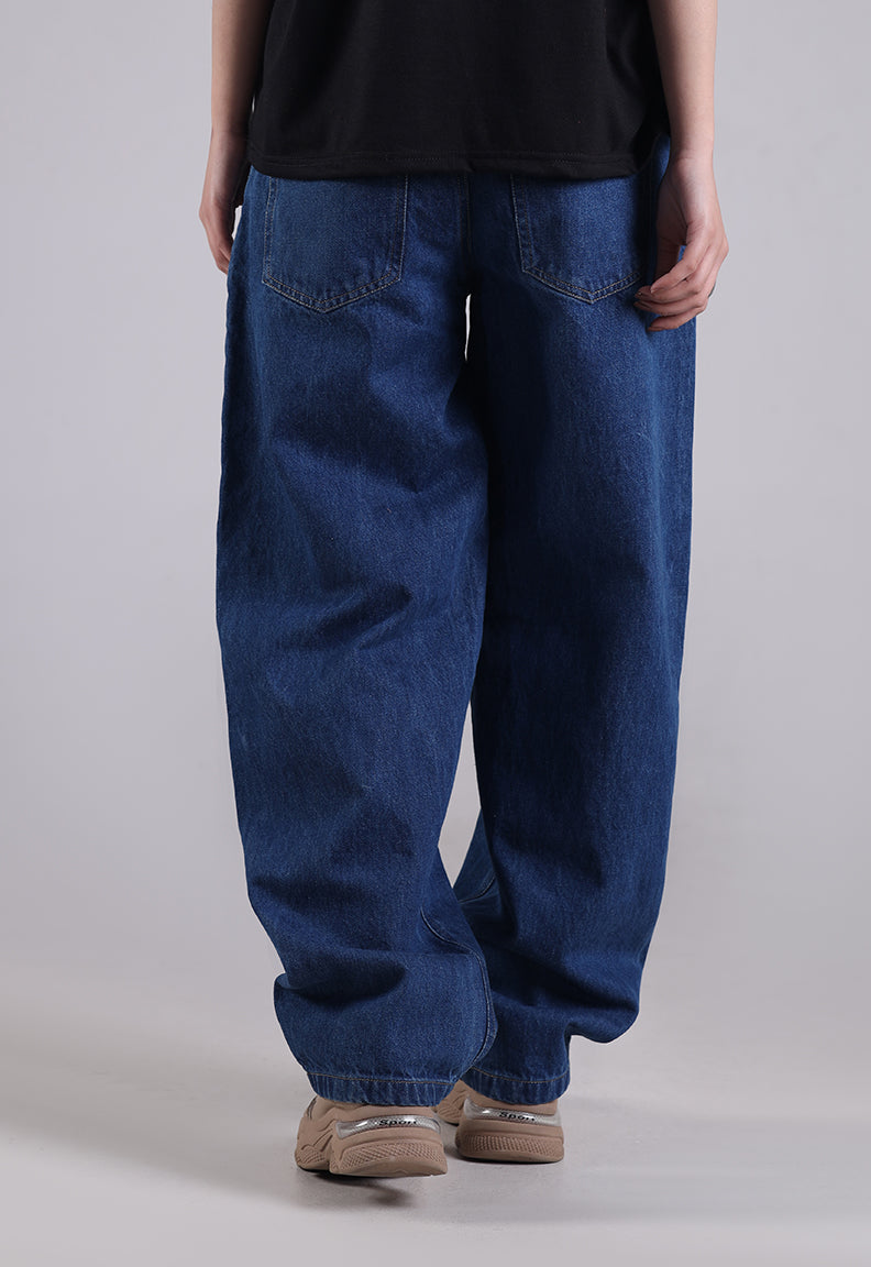 Relaxed Fit Blue Jeans