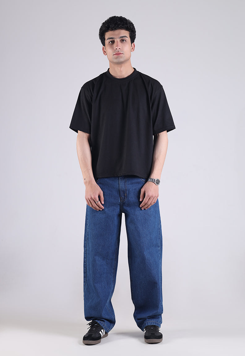 Relaxed Fit Blue Jeans