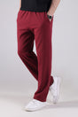 Maroon Straight Fit Trouser