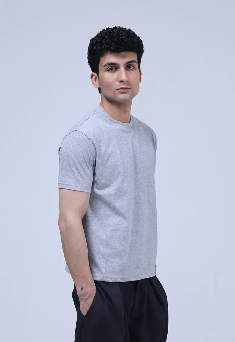 Muscle Fit Tee - Heather grey