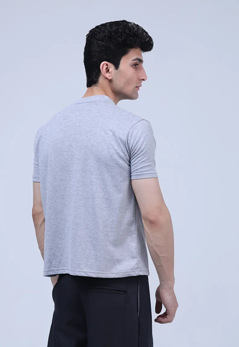 Muscle Fit Tee - Heather grey