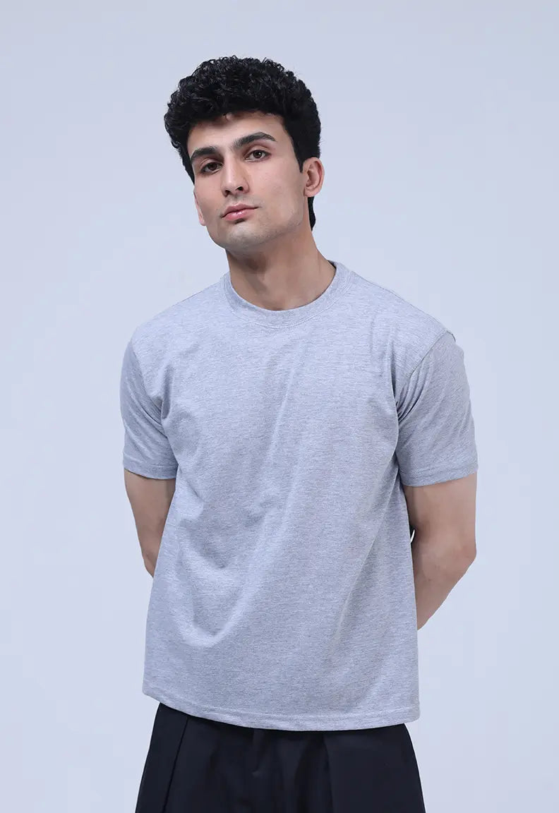 Muscle Fit Tee - Heather grey