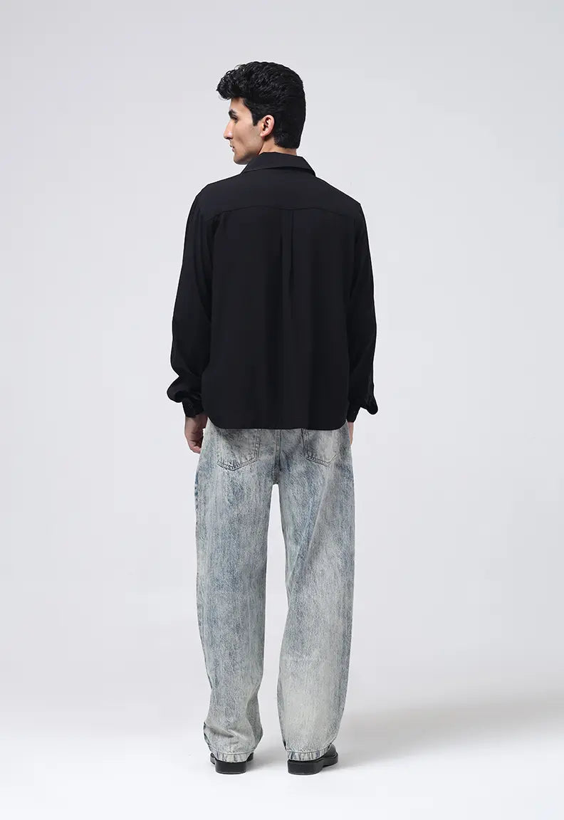Linen Shirt - Black