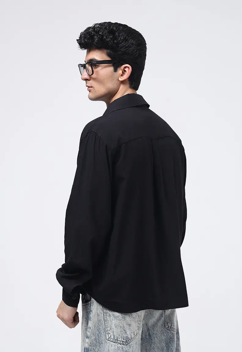 Linen Shirt - Black