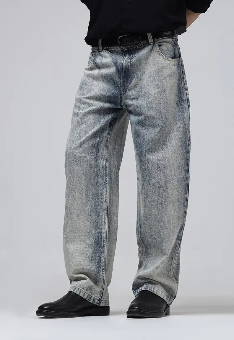 Stone Washed Baggy Jeans