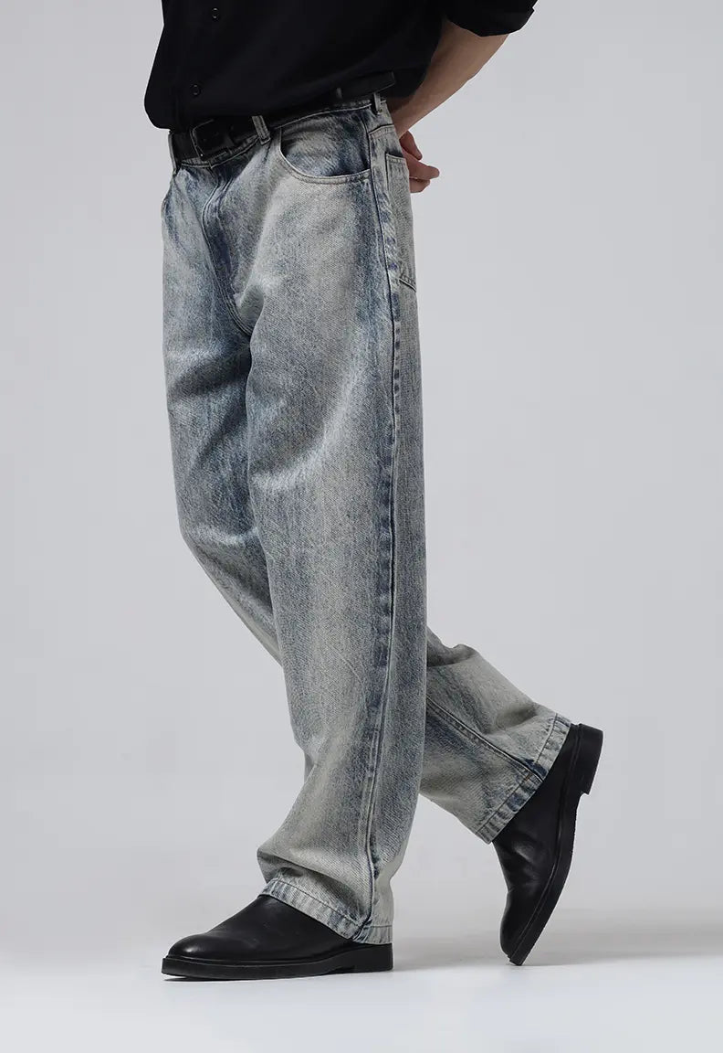 Stone Washed Baggy Jeans