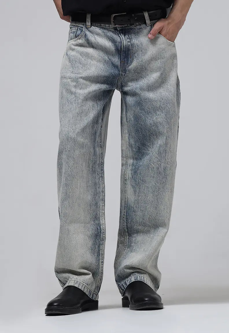 Stone Washed Baggy Jeans