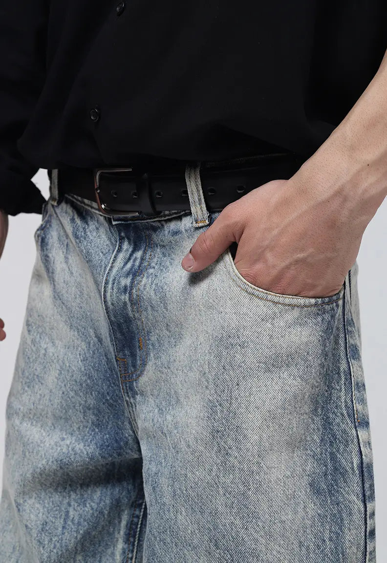 Stone Washed Baggy Jeans