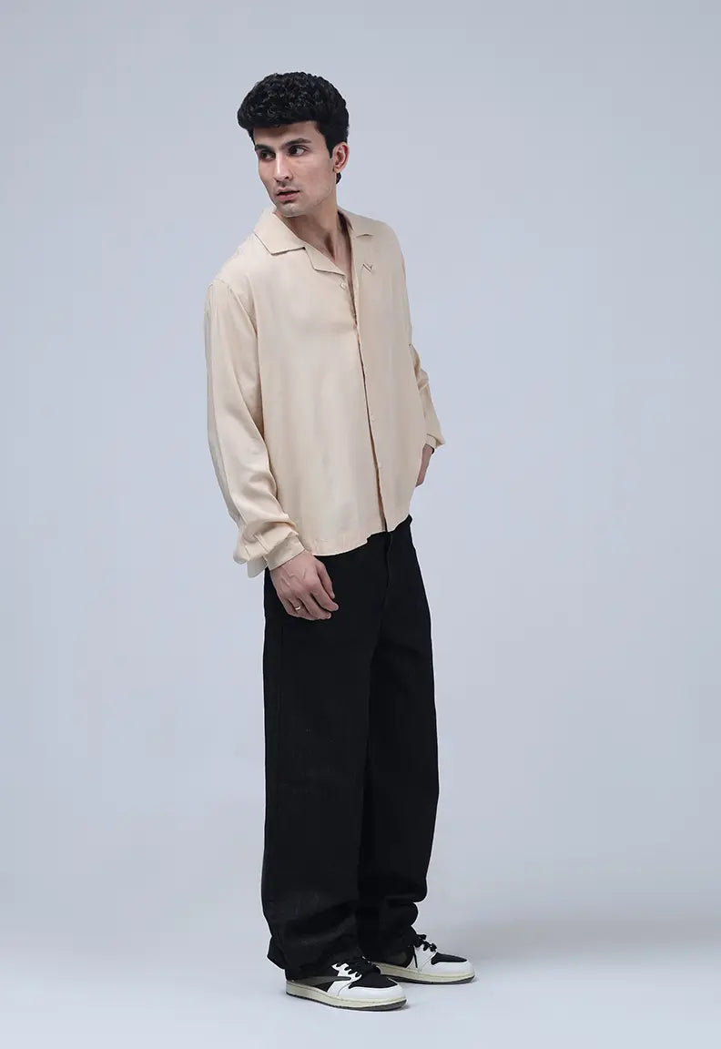 Linen Shirt - Coffee beige