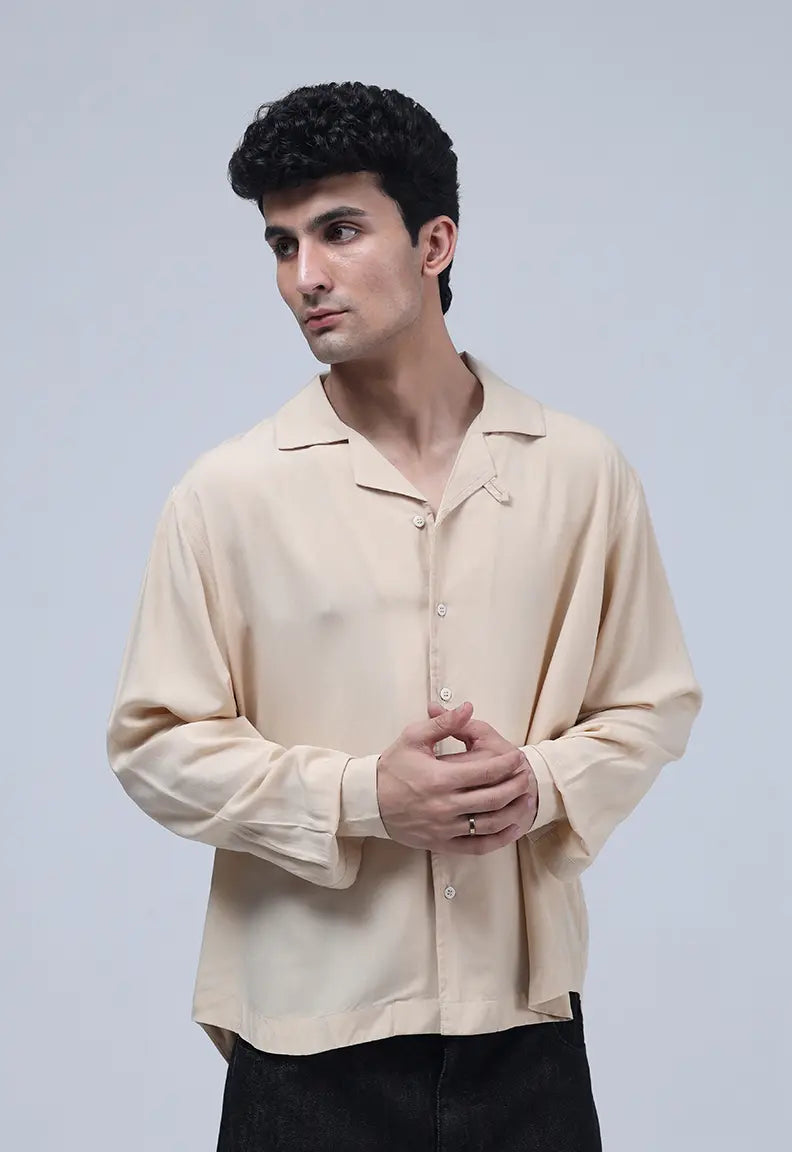 Linen Shirt - Coffee beige