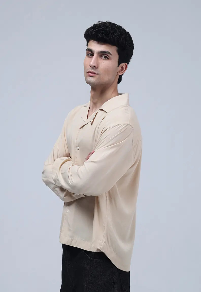Linen Shirt - Coffee beige