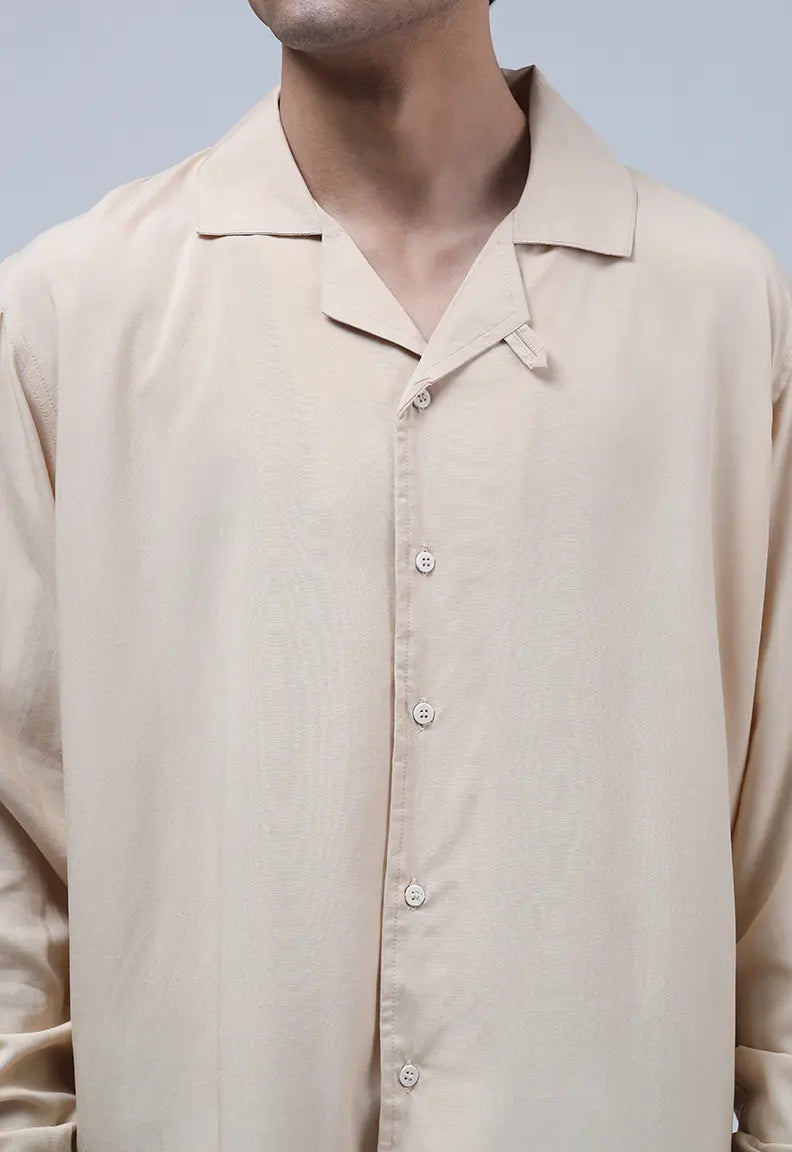 Linen Shirt - Coffee beige