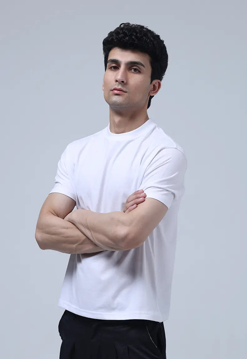 Muscle Fit Tee - White