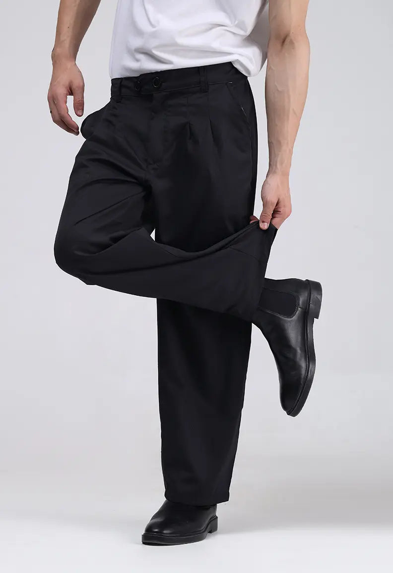 Pleated Pant - Black