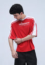 Panelled Tee - Red