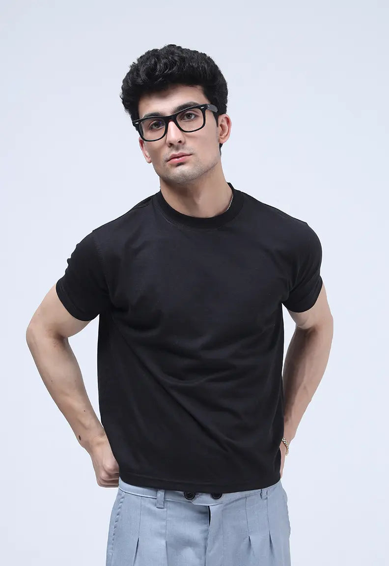 Muscle Fit Tee - Black