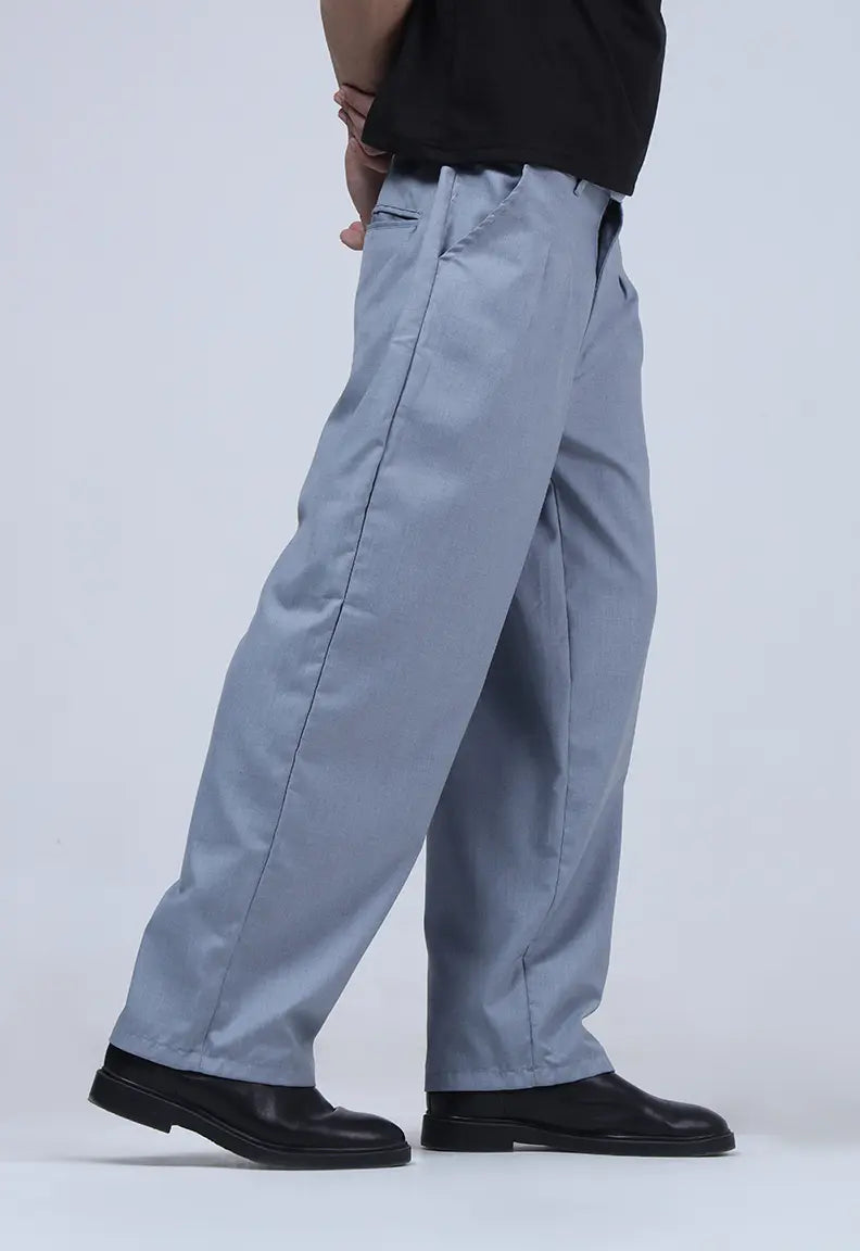 Pleated Pant - Light grey