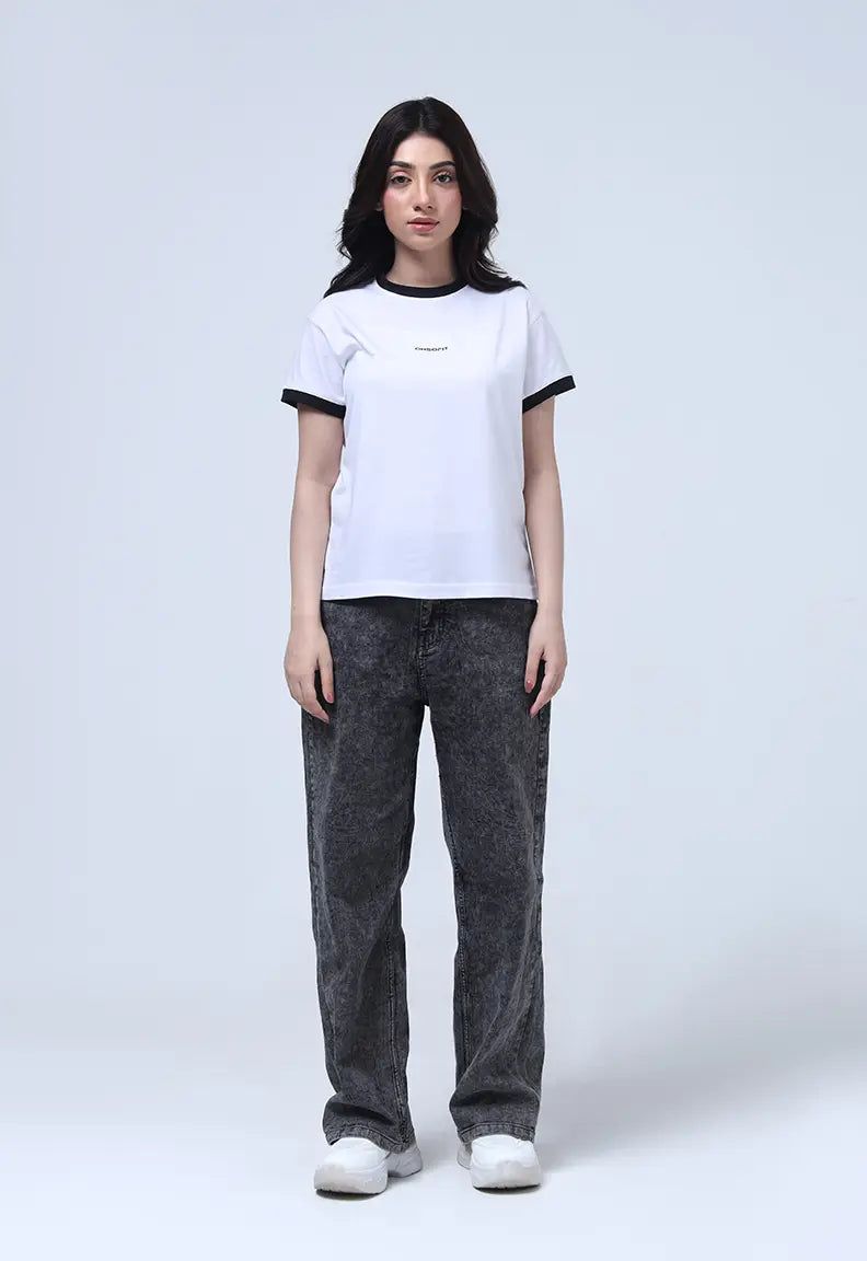 Baby fit Tee - White
