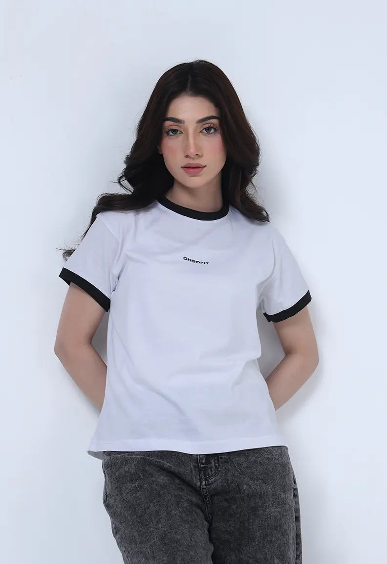 Baby fit Tee - White