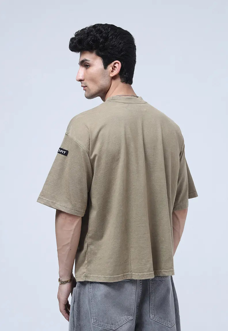 Washed Tee - Olive Green