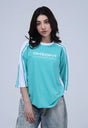 Panelled Tee - Light Green