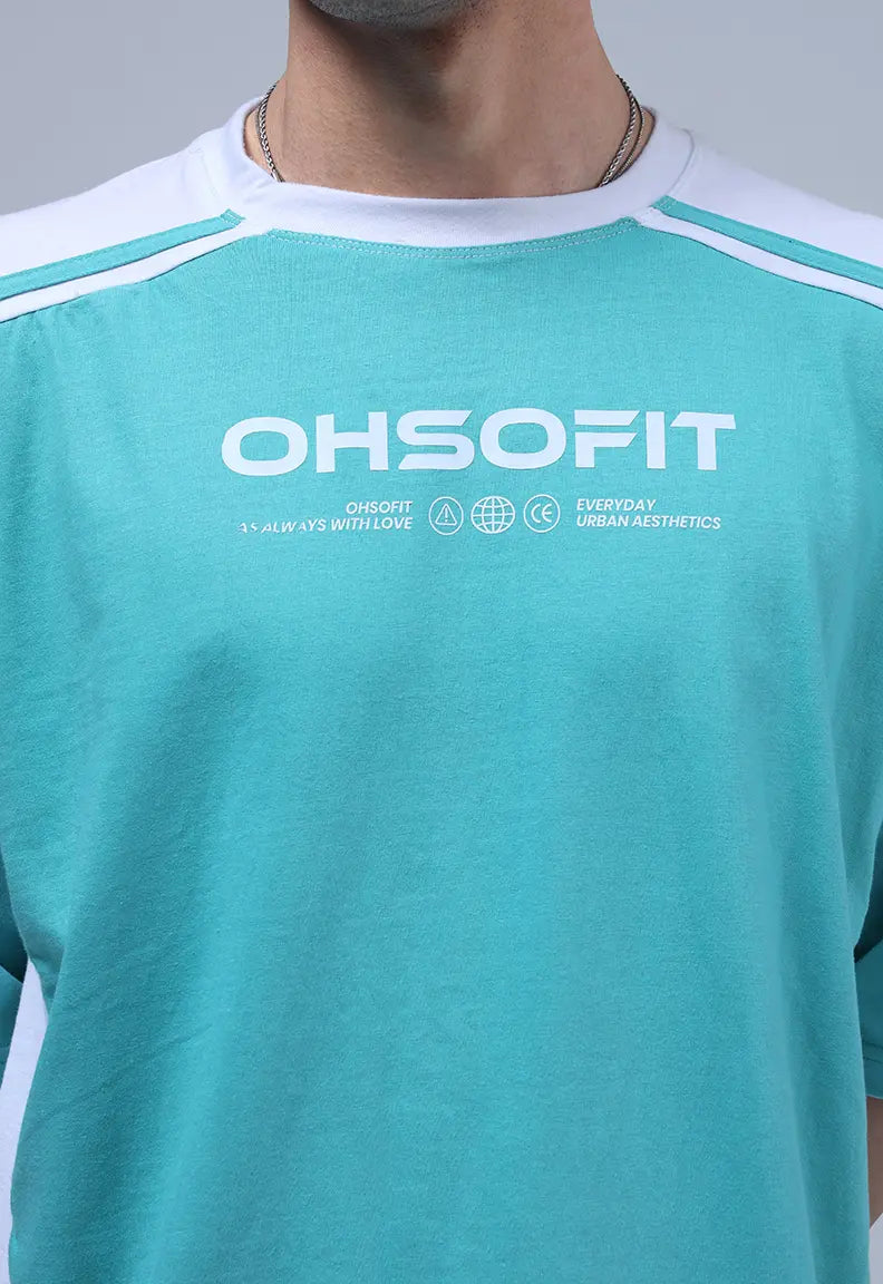 Panelled Tee - Light Green