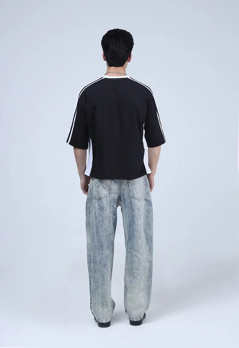 Panelled Tee - Black