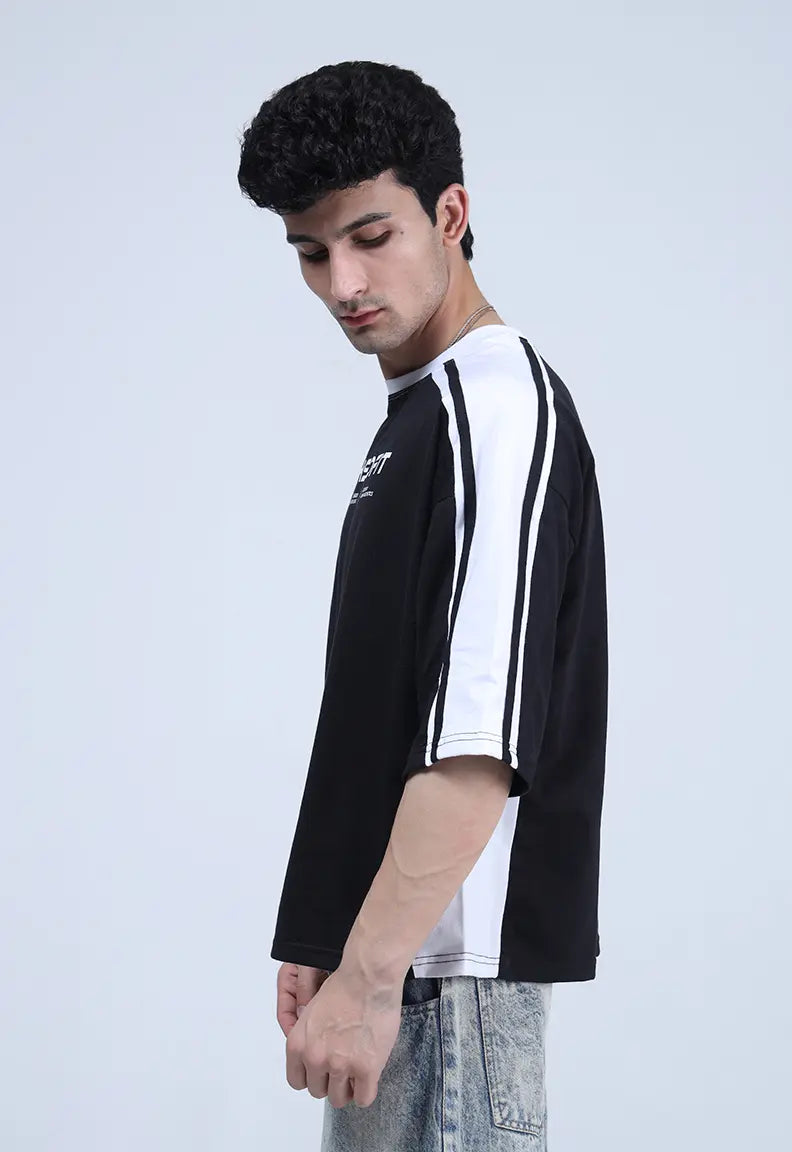 Panelled Tee - Black