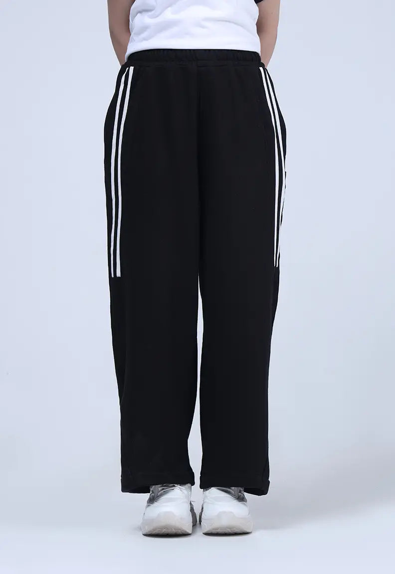 Baggy Trousers - Black Stripe